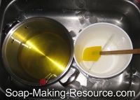 Cooling Oils in Sink