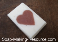 Heart Soap Made with Slab Mold!