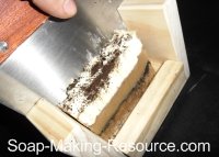 Cutting Coffee Soap