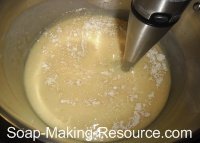 Mixing Colloidal Oatmeal into Soap
