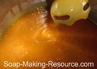 Testing Honey Soap Recipe for Trace